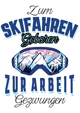 Netter Ski fahren Spruch