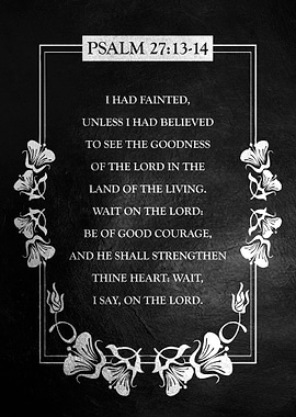 Psalm 27 13 14
