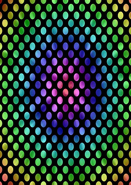 Tie Dye Rainbow Dots