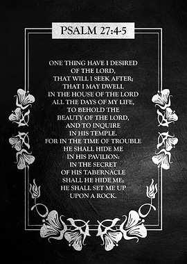 Psalm 27 4 5