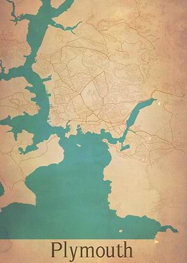 Plymouth England City Map