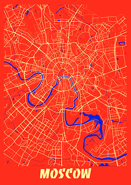 Moscow Retro City Map