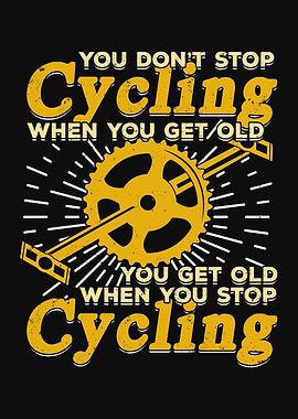 Cycling Old Woman Man