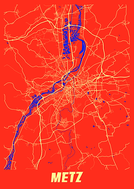 Metz Retro City Map