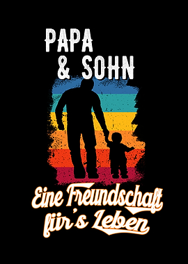 Papa und Sohn Vatertag