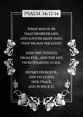 Psalm 34 12 14