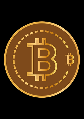 Bitcoin Symbol Gold