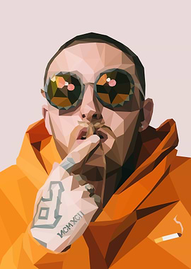 Mac Miller Lowpoly Art