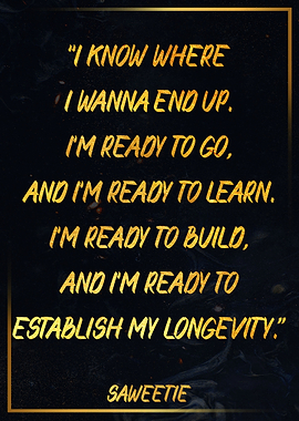 Poster Quote Saweetie