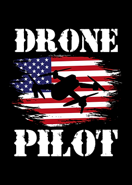 Drone Pilot US Flag