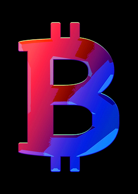 Colorful Bitcoin Symbol