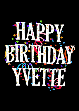 Happy Birthday Yvette