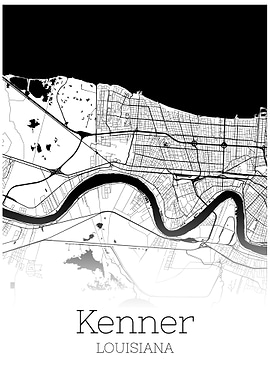 Kenner Louisiana city map