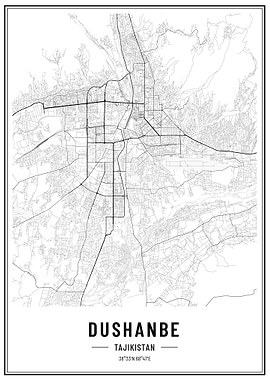 Dushanbe Tajikistan poster
