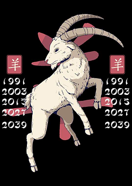 CHINESE ZODIAC GOAT