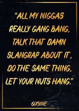 Poster Phrase 6ix9ine