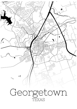 Geogretown Texas map