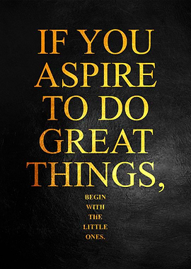 Begin with the little ones