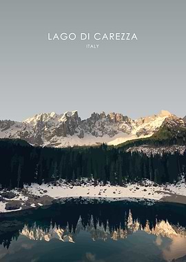 Lago di Carezza Italy Art
