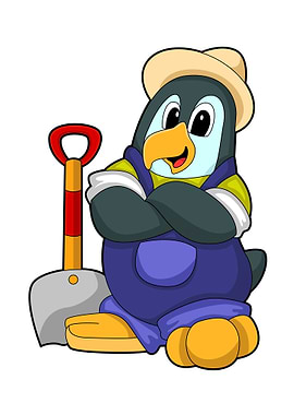 Penguin Farmer Shovel