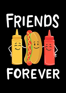 Mustard Hotdog Ketchup