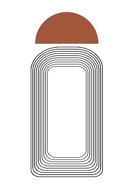 Abstract stone with line