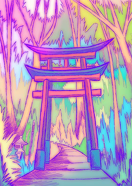 The great gate to the fore