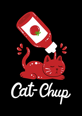 Cat Ketchup Kawaii