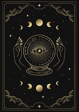 Crystal ball with one Eye