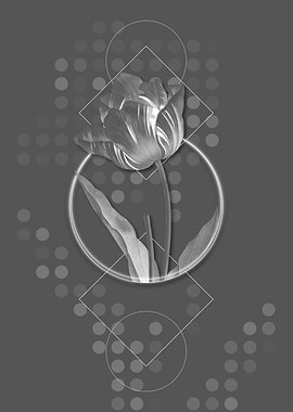 Geometric Tulip Flower