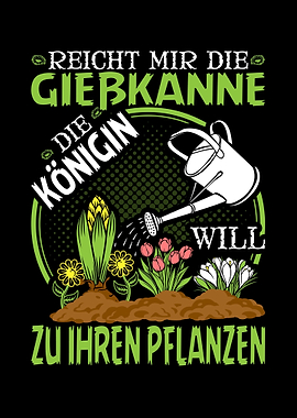 Giesskanne Koenigin Garten