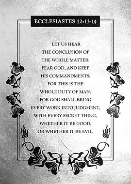 Ecclesiastes 12 13 14