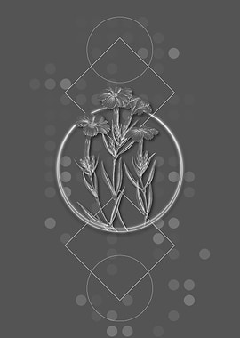 Gray Geometric Tree Pink