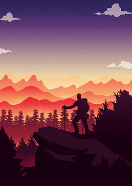 Hiker Mountain Hiking