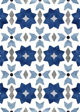 Moroccan Floral Tile 17