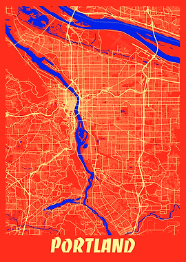 Portland Retro City Map