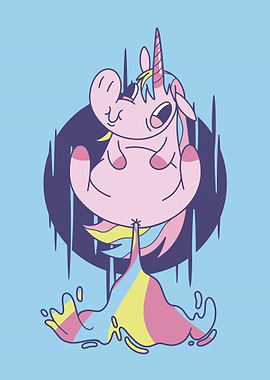 Farting Unicorn Rainbow