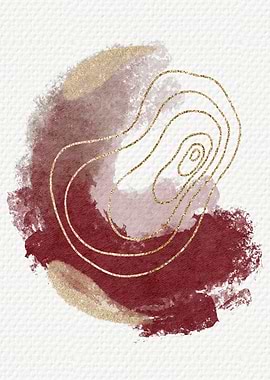 Burgundy and Gold 3 of 3