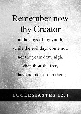 Ecclesiastes 12 1