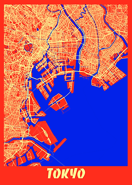 Tokyo Retro City Map