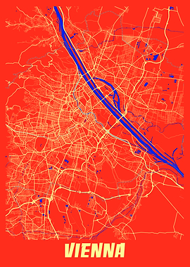 Vienna Retro City Map