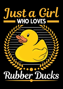 Rubber Duck Girl Bath Gift