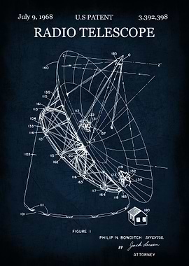 RADIO TELESCOPE METALLIC