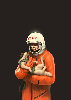 CCCP Yuri Gagarin Laika
