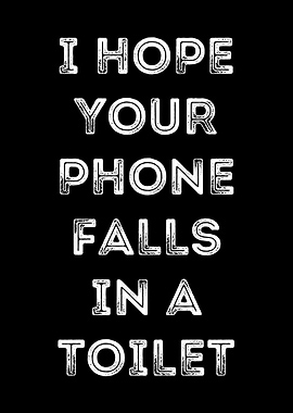 Phone in toilet
