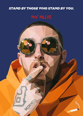 Mac Miller Geometric Art