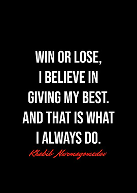 Khabib Nurmagomedov Quotes