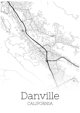 Danville California map