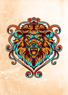 Abstract Lion