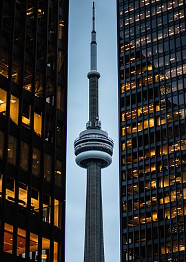 Towering with skyscrapers